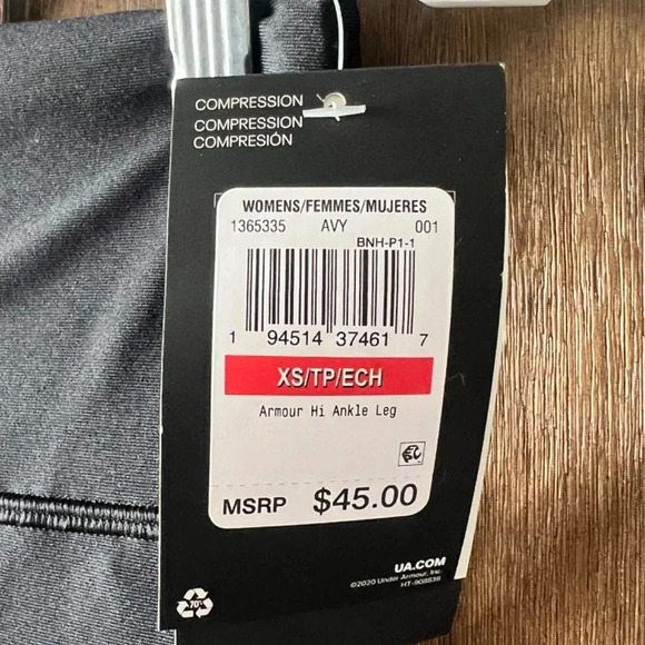 Under Armour HeatGear® No-Slip Waistband Ankle Leggings Size XS NWT - Picture 6 of 9